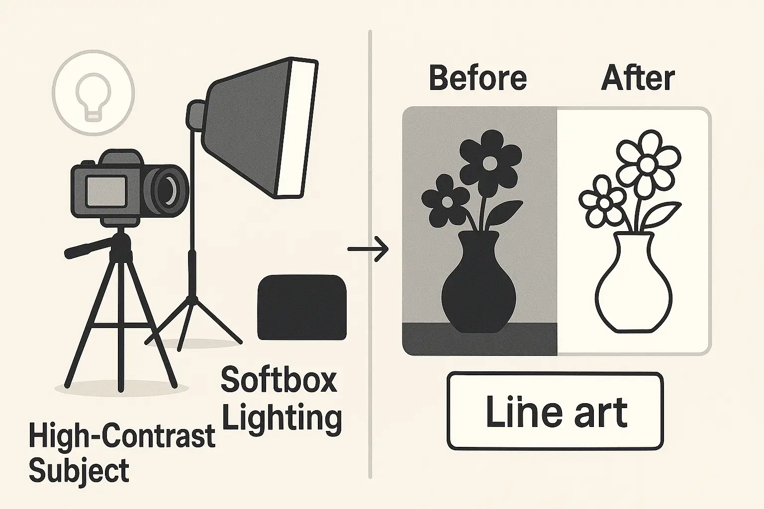 How to Prepare Photos for the Best AI Line Art Results